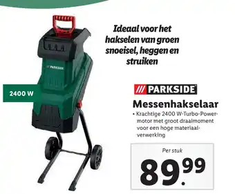 Lidl Messenhakselaar aanbieding