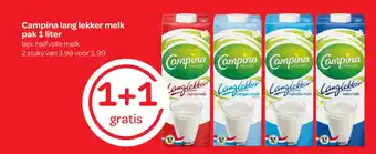 Spar Campina lang lekker melk pak 1 liter aanbieding