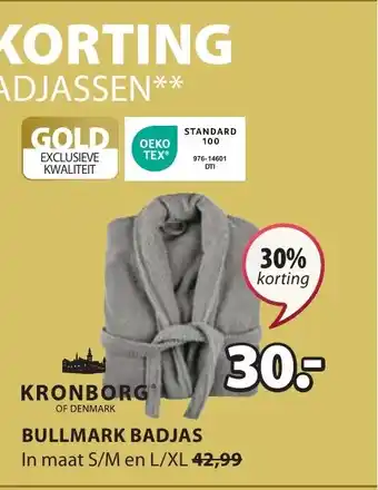 Jysk KRONBORG BULLMARK BADJAS aanbieding