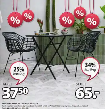 Jysk SANDVIKA TAFEL aanbieding