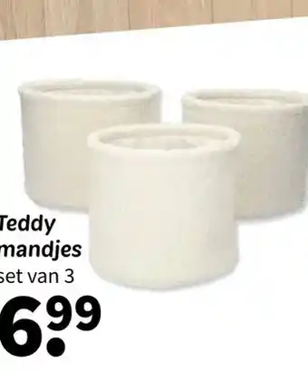 Wibra Teddy mandjes aanbieding