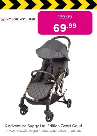 Baby & Tiener X Adventure Buggy Ltd. Edition Zwart Goud aanbieding