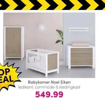 Baby & Tiener Babykamer Noel Eiken aanbieding