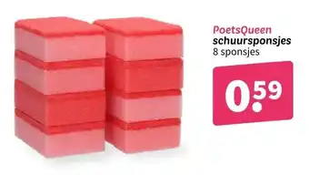 Wibra PoetsQueen schuursponsjes aanbieding