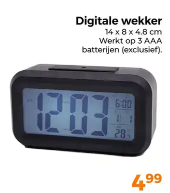 Trekpleister Digitale wekker aanbieding