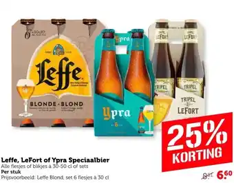 Coop Leffe, LeFort of Ypra Speciaalbier Alle flesjes of blikjes à 30-50 cl of sets aanbieding