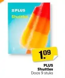 Coop PLUS Shuttles Doos 9 stuks aanbieding