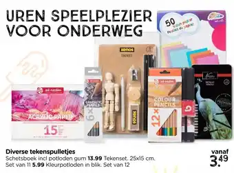 Xenos Diverse tekenspulletjes aanbieding