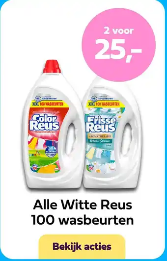 Plein.nl Alle Witte Reus 100 wasbeurten aanbieding