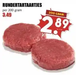 MCD Supermarkt RUNDERTARTAARTJES aanbieding