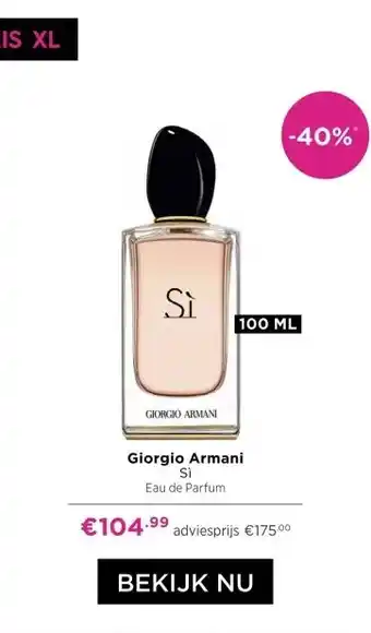 ICI Paris XL Giorgio Armani aanbieding