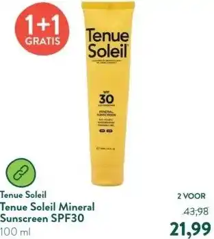 Holland & Barrett Tenue Soleil Mineral Sunscreen SPF30 aanbieding