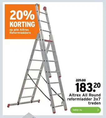 GAMMA Altrex All Round Reformladder 3 x 7 Treden aanbieding