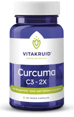 De Online Drogist Vitakruid Curcuma C3-2X Capsules aanbieding