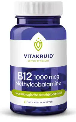 De Online Drogist Vitakruid B12 1000mcg Methylcobalamine Smelttabletten aanbieding