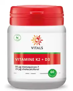De Online Drogist Vitals Vitamine K2 + D3 Softgels aanbieding