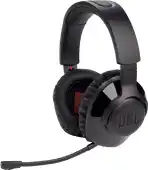 Amazon JBL Quantum 350 draadloze on-ear gaming headset, met afneembare microfoon, surround sound, 2-4GHz-connectiviteit, voor pc, Ma aanbieding