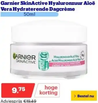 Bol.com Garnier SkinActive Hyaluronzuur Aloë Vera Hydraterende Dagcrème 50ml aanbieding