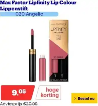 Bol.com Max Factor Lipfinity Lip Colour Lippenstift aanbieding