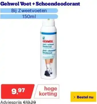 Bol.com Gehwol Voet + Schoendeodorant 150ml aanbieding