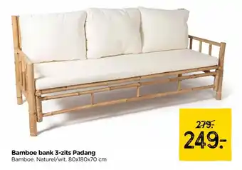 Xenos Bamboe bank 3-zits Padang aanbieding