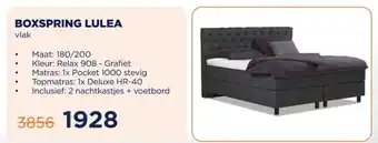 TotaalBED BOXSPRING LULEA aanbieding