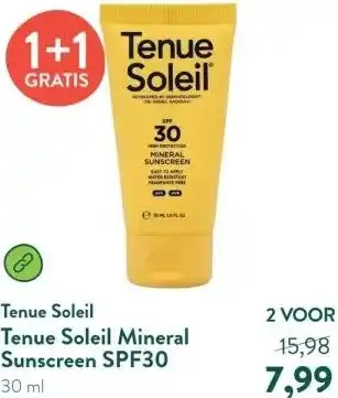 Holland & Barrett Tenue Soleil Mineral Sunscreen SPF30 aanbieding