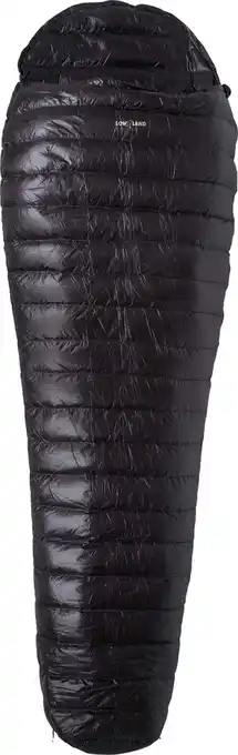 Bol.com LOWLAND OUTDOOR Donzen slaapzak - Ultra compact mummy - 215 x 75 cm - 430 gr +8°C - Nylon - Rits links aanbieding