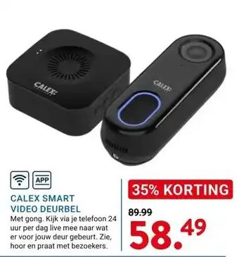 Kluswijs CALEX SMART VIDEO DEURBEL aanbieding