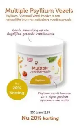 De Rode Pilaren Multiple Psyllium Vezels aanbieding