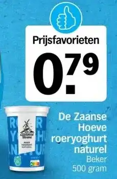Albert Heijn De Zaanse Hoeve roeryoghurt naturel aanbieding