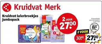 Kruidvat Kruidvat luierbroekjes jumbopack aanbieding