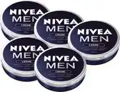 Bol.com NIVEA MEN crème - Alle huidtypen - Verrijkt met vitamine E - Hydrateert en verzorgt - 5 x 150 ml aanbieding