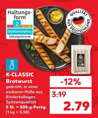 Kaufland DE K-CLASSIC Bratwurst aanbieding