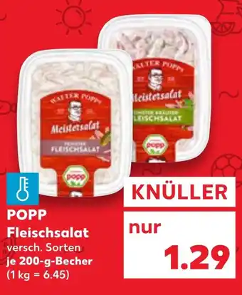 Kaufland DE POPP Fleischsalat aanbieding
