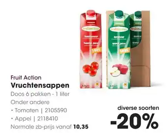 HANOS Fruit Action Vruchtensappen aanbieding