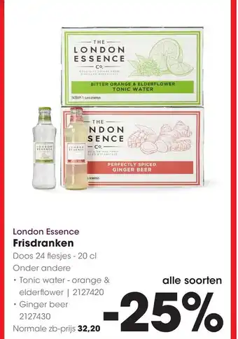 HANOS London Essence Frisdranken aanbieding