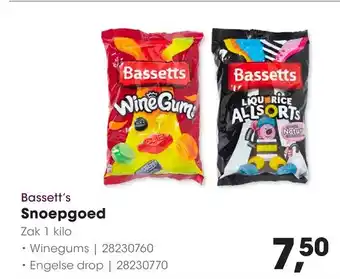 HANOS Bassett's Snoepgoed aanbieding