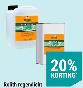 Pontmeyer Rolith regendicht aanbieding