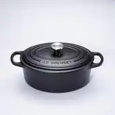 Bol.com Le Creuset Braadpan Ovaal Signature Mat Zwart - ø 29 cm / 4.7 Liter aanbieding