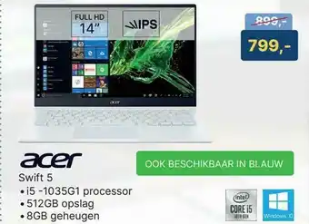 Levix Computershop Acer Swift 5 Laptop 14" aanbieding