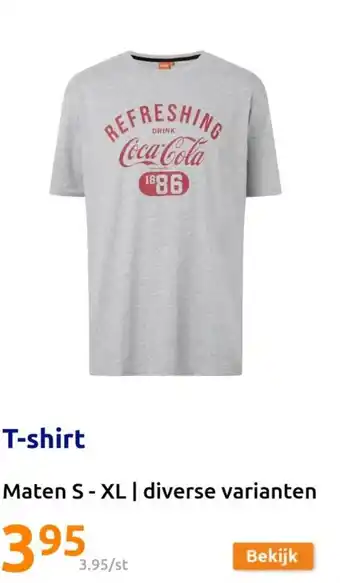 Action T-shirt aanbieding