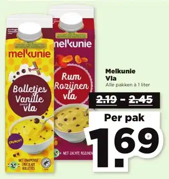 PLUS Melkunie Vla aanbieding