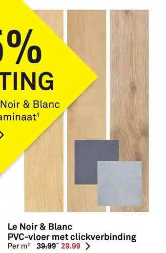 Karwei Le Noir & Blanc PVC-vloer met clickverbinding aanbieding