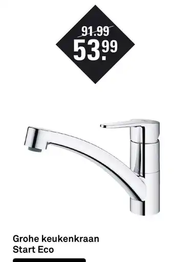 Karwei Grohe Keukenkraan Start Eco aanbieding