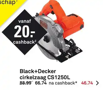 Karwei Black+Decker Cirkelzaag | CS1250L aanbieding