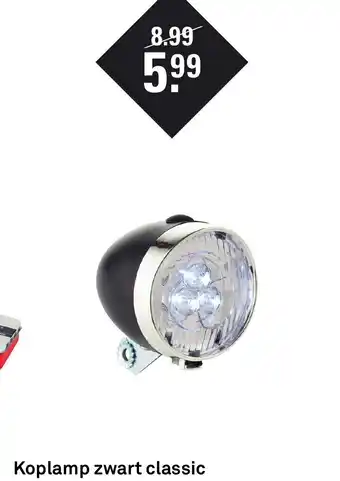 Karwei Koplamp zwart classic aanbieding