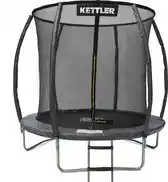 Bol.com Kettler Trampoline Jump - 244cm rond - incl. veiligheidsnet - incl. ladder - zwart aanbieding