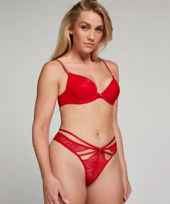 Hunkemoller Hunkemöller String Wera Rood aanbieding