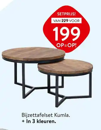 Profijt Meubel Bijzettafelset Kumla. aanbieding